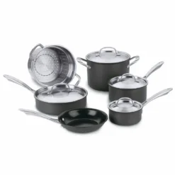 Cuisinart® 10-pc. Green Gourmet Hard-Anodized Nonstick Cookware Set