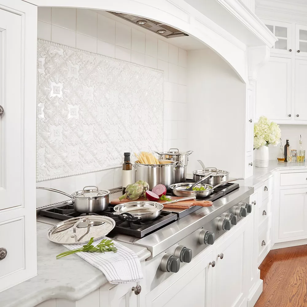 Cuisinart® Multiclad Pro Tri-Ply Stainless 12pc Cookware Set 2 Cuisinart® Multiclad Pro Tri-Ply Stainless 12pc Cookware Set - Image 2