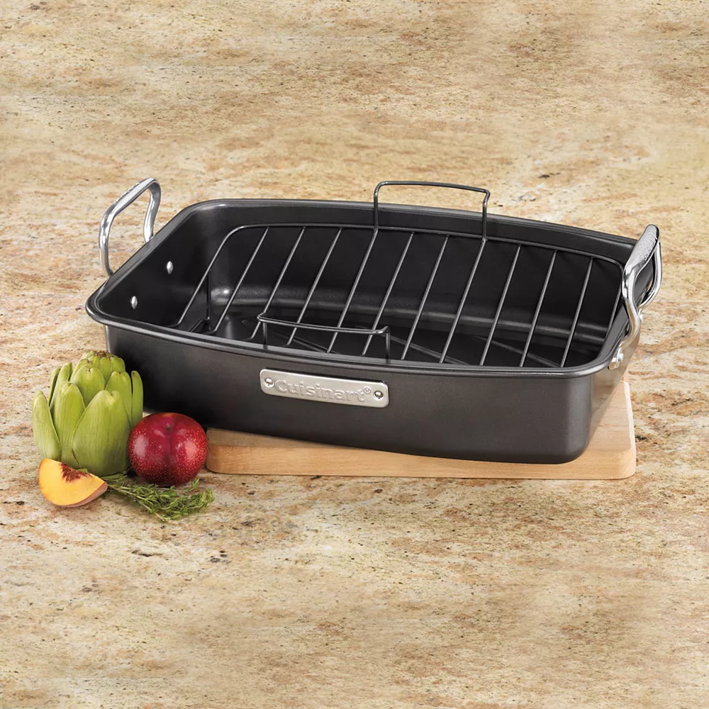 Cuisinart® Nonstick Roaster With V-Rack 2 Cuisinart® Nonstick Roaster With V-Rack - Image 2