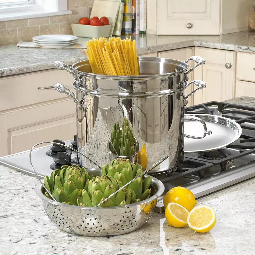 Cuisinart® Chef's Classic Stainless Steel 12-qt. Pasta Steamer Set 2 Cuisinart® Chef's Classic Stainless Steel 12-qt. Pasta Steamer Set - Image 2