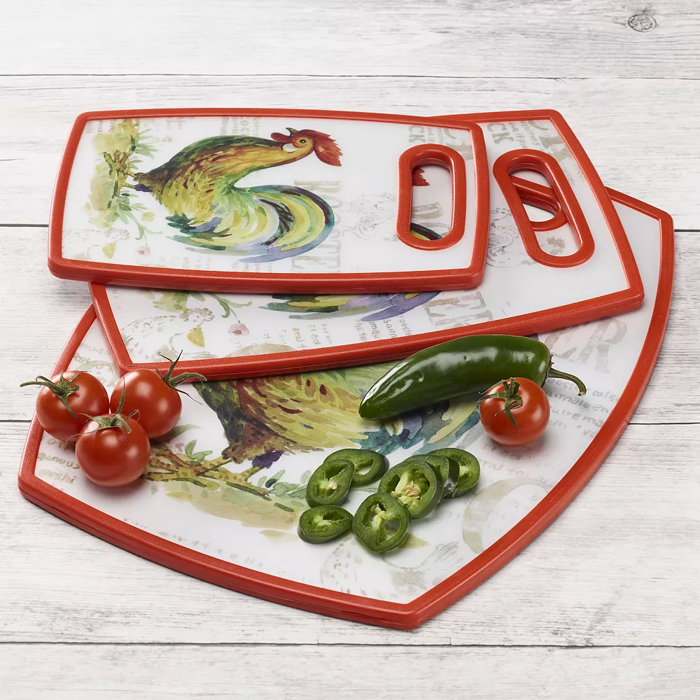 Cuisinart® Rooster Collection 3-pc. Cutting Board Set 2 Cuisinart® Rooster Collection 3-pc. Cutting Board Set - Image 2