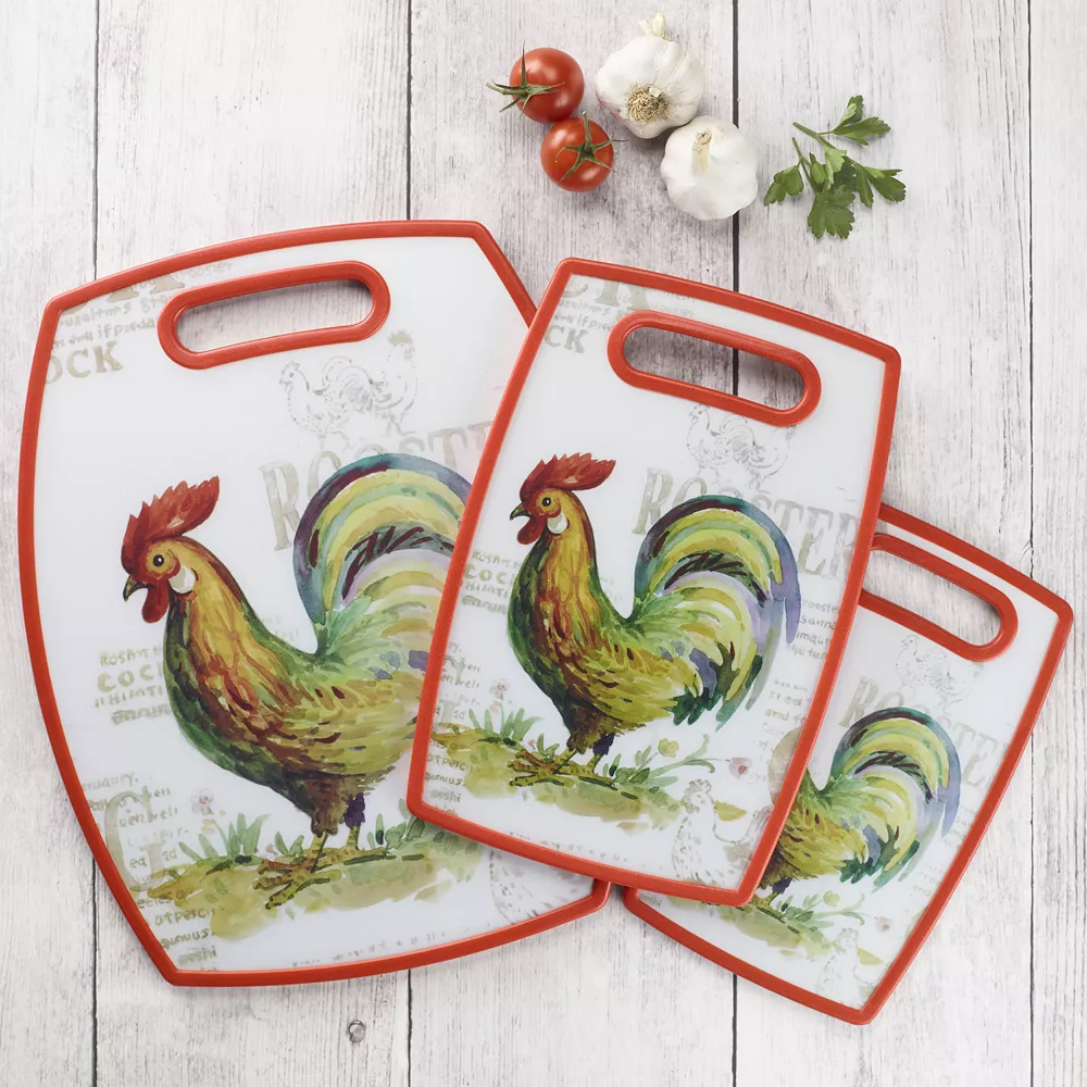 Cuisinart® Rooster Collection 3-pc. Cutting Board Set 3 Cuisinart® Rooster Collection 3-pc. Cutting Board Set - Image 3